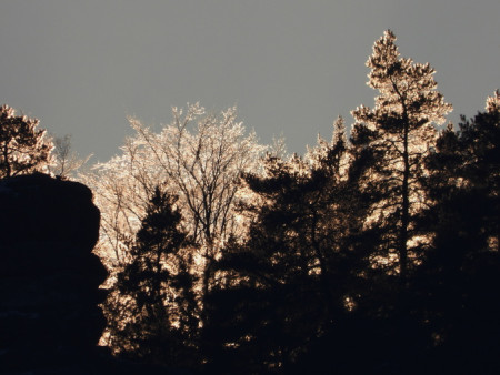 Vrchol Skaláku v ledové záři 2