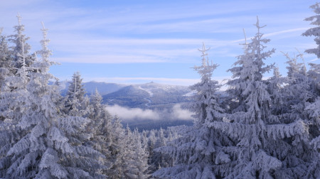 Okno na Krkonoše od Polska 1