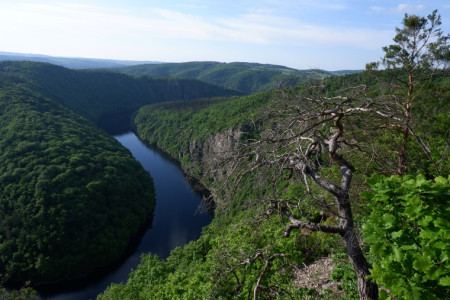 Nádrž Štěchovice z vyhlídky Máj 2